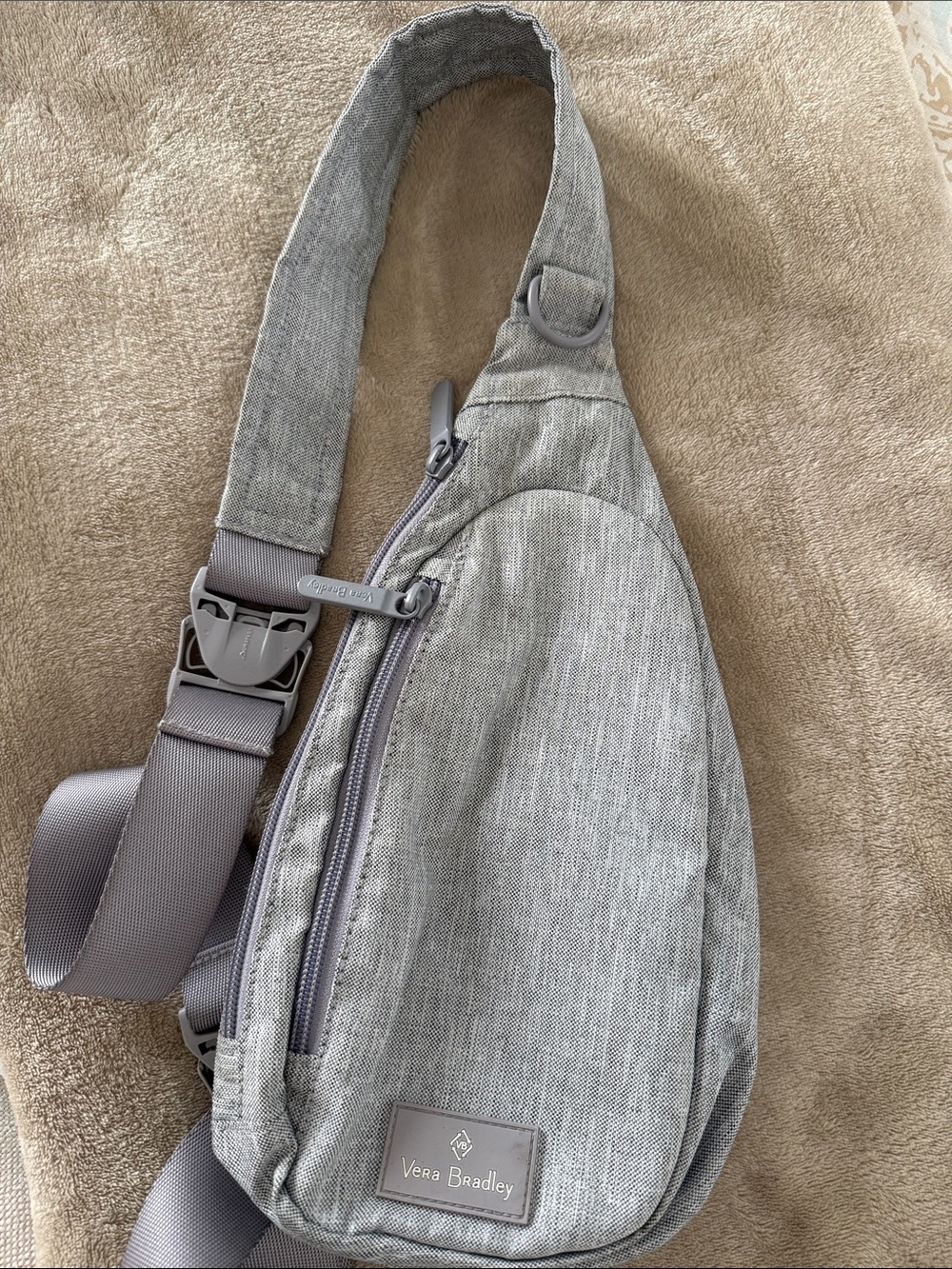 Vera Bradley Light Gray Sling Belt Bag